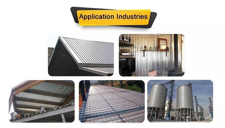 Building Material GL Corrugated Metal Roof Sheet  APPLICATION
